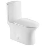 JINGZE Dual Flush Elongated Standard One Piece Toilet