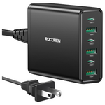 Rocoren 114W 6-Port PD3.0 & QC3.0 & PPS USB-C Charging Station