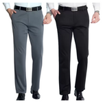 Men's Elastic Straight Sleeve Formal Casual Suit Pants (Various Colors)