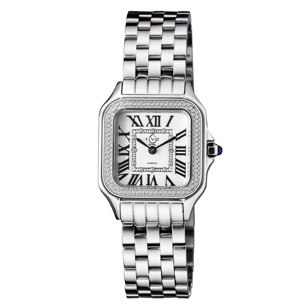 Gevril Women's Milan Swiss Quartz Silver-Tone 27.5mm Bracelet Watch