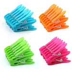 96-Pack Colorful Plastic Clothespins With Springs