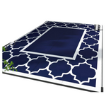 Outdoor 5ft x 8ft Waterproof Reversible Plastic Straw Area Rugs