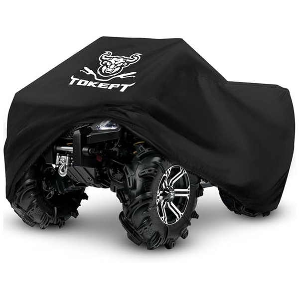 Tokept Heavy Duty ATV Waterproof Black Oxford Fabric Protective Cover