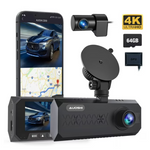 AUOSHI 3 Channel 4K/2.5K+1080P 3.16" Full HD Dual Dash Camera