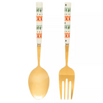 Cath Kidston Dolly Rose Serving Spoon & Fork Set