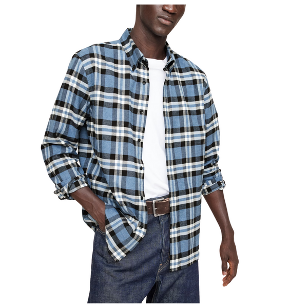 Banana Republic Men's Standard-Fit Cotton Flannel Shirt