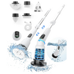 Cordless Electric Spin Scrubber with 4 Replaceable Brush Heads