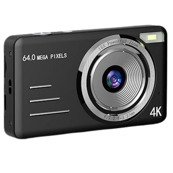 Forc X01 Pro-Black 64MP 4K UHD 18X Zoom Digital Camera