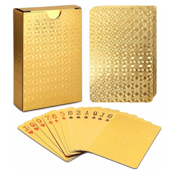 EAY Gold Foil Plastic Playing Cards Deck