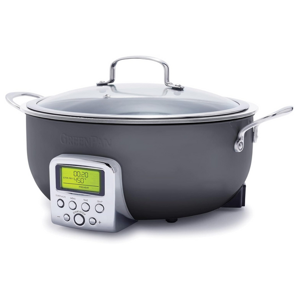 GreenPan Elite Essential Smart Electric 6QT Skillet Pot