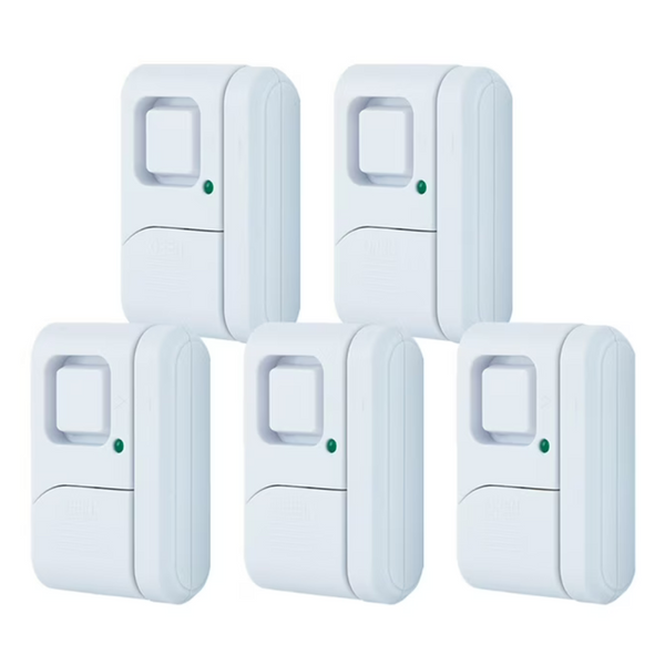 5-Pack GE Personal Security Window And Door Alarm