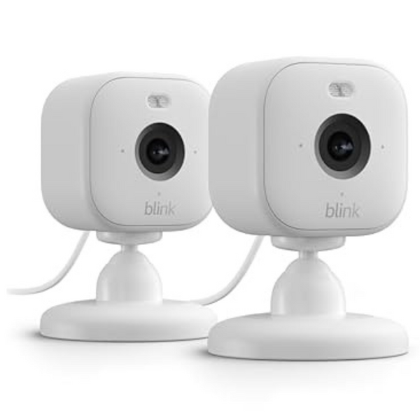 2-Pack Blink Mini 2 Plug-In HD Night Smart Security Camera