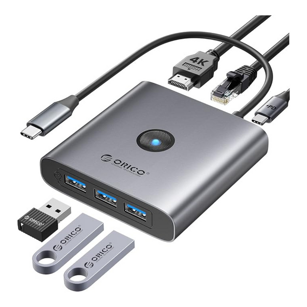Orico 6-In-1 USB C Docking Station With 4K HDMI