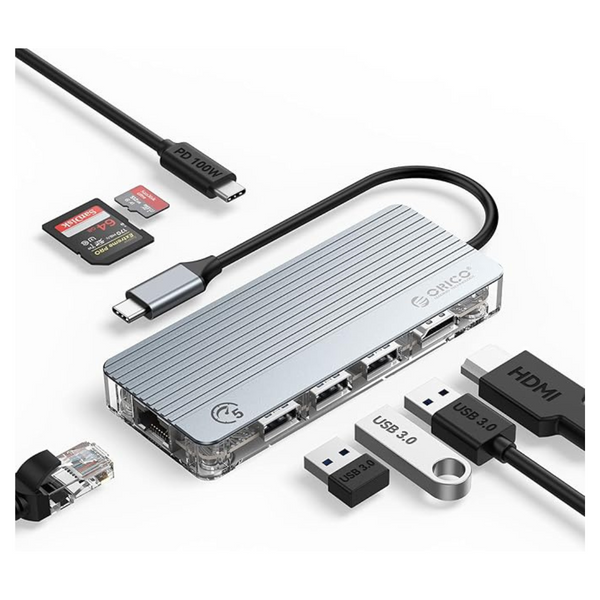 8 In 1 USB C Hub Docking Station With 4K HDMI