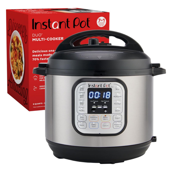 6-Quart Instant Pot DUO60 7-In-1 Multi-Use Electric Pressure Cooker