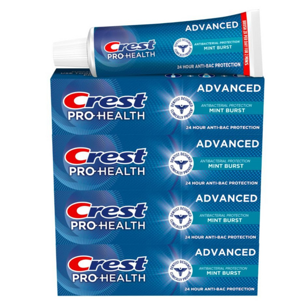 Crest Pro-Health Advanced Antibacterial Protection Toothpaste (Pack Of 4, 5 Oz Tubes)