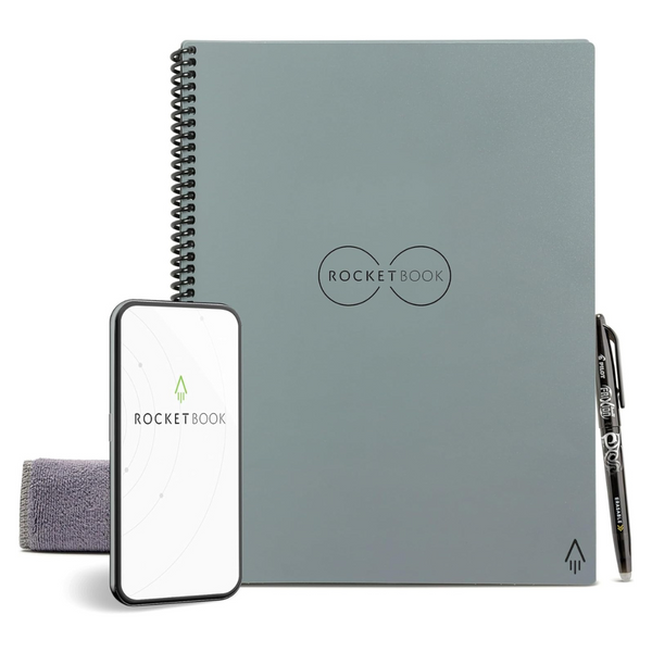 Rocketbook Core Reusable Spiral Notebook, Executive Size 6×8.8, App-Connected