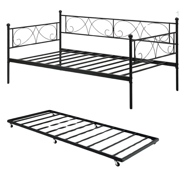 Gaomon Modern Twin Day Bed With Trundle