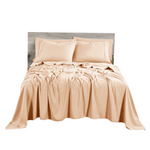 6-Piece Bibb Home Twin Bamboo 2000 Count Sheet Set With Sure Grip