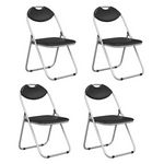 4-Piece Costway U Shape Folding Chairs