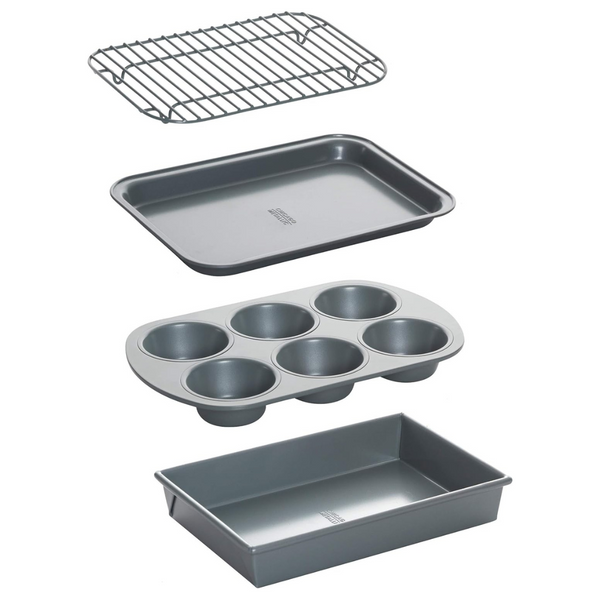 4-Piece Chicago Metallic Non-Stick Toaster Oven Bakeware Set