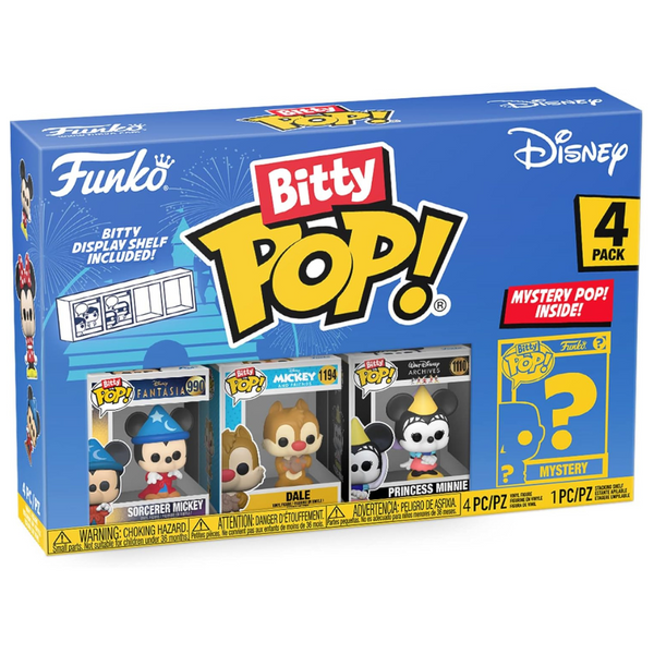 4-Pack Funko Bitty Pop! Disney Mini Collectible Toys