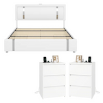 Wrought Studio 3-Piece Queen Bedroom Set (Black Or White)