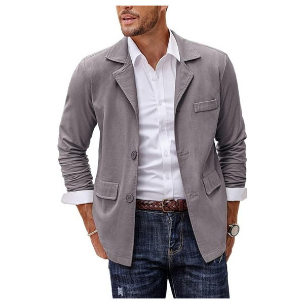 Coofandy Men's Linen Cotton Casual Lightweight Sports Suits Jacket
