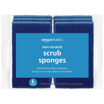 6-Pack Amazon Basics Non-Scratch Sponges (5.4" x 2.4" x 0.8")
