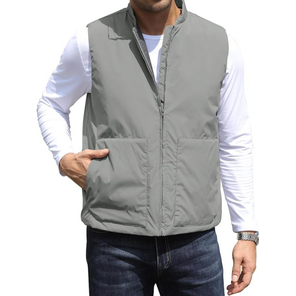 Men's Outerwear Vest Lightweight Casual Sleeveless Jacket (3 color options)