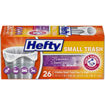 26-Count Hefty Lavender & Sweet Vanilla Scent Small Garbage Bags