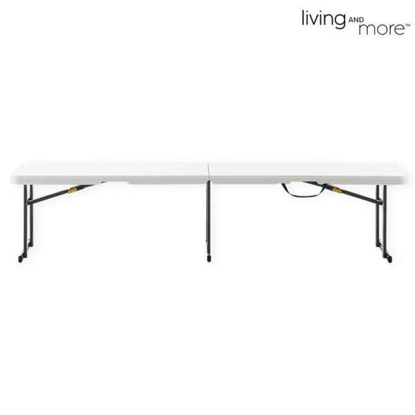 Living and More 6 Foot Fold-in-Half Bench with Carrying Handle