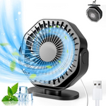 5" USB Personal Desktop Fan W/ 3 Speed & 360 Deg. Rotatable