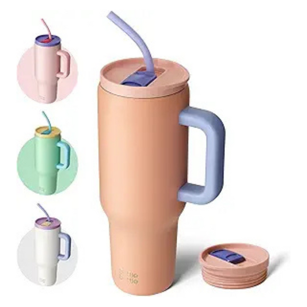 Bottle Bottle 40oz Stainless Steel Tumbler With Handle & Straw (Various)
