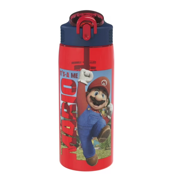 25-Oz The Super Mario Bros. Water Bottle W/ Straw & Handle