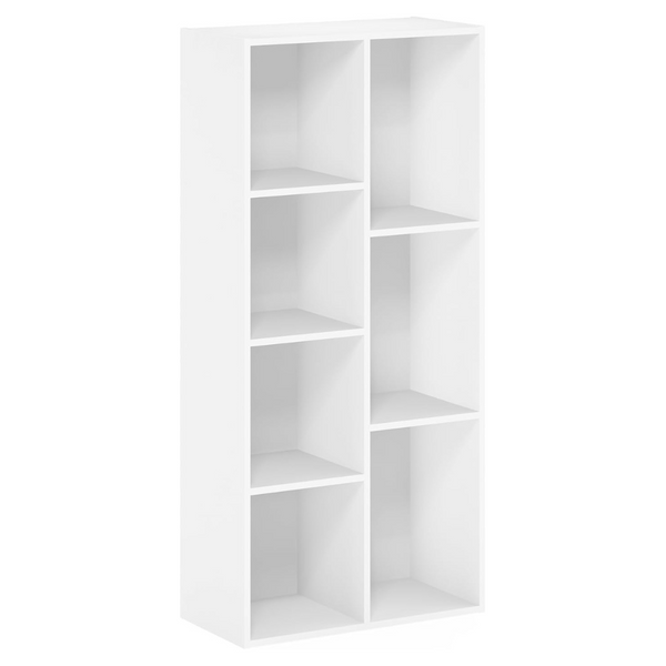 Furinno 11048WH 7-Cube Reversible Open Shelf