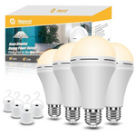 4-Pack Emergency 1,200mAh Rechargeable Light Bulbs W/ Battery Backup