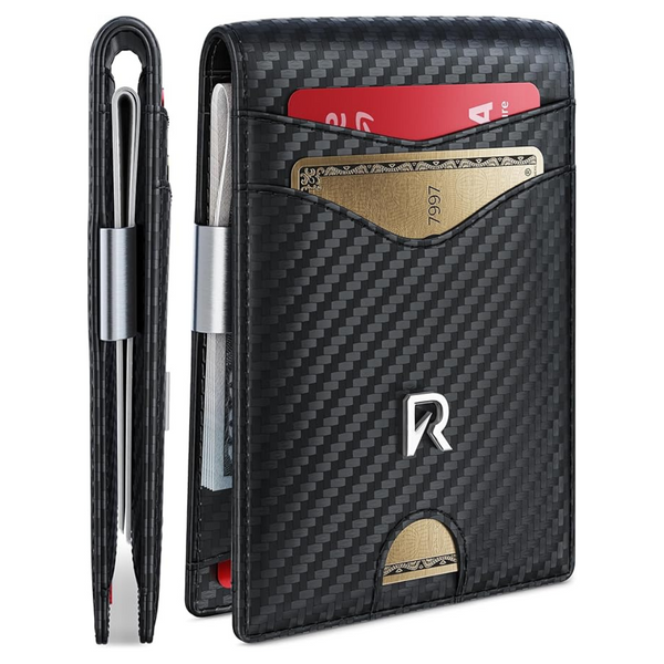 Ronyxet Men's RFID Blocking & Money Clip Slim Wallet