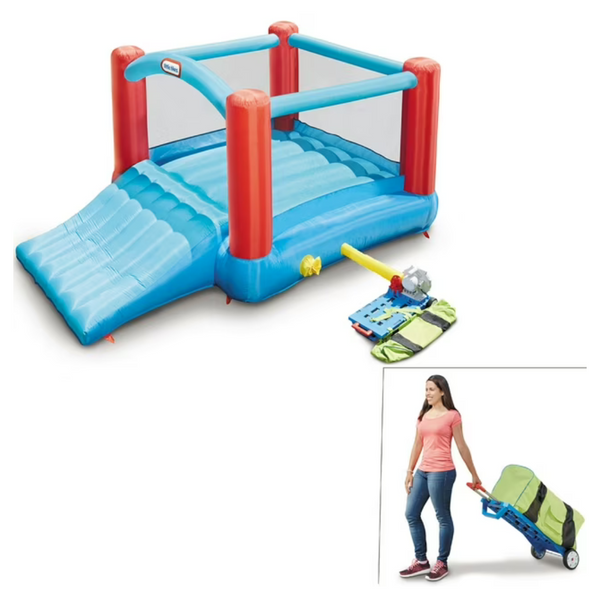 Little Tikes Pack 'N Roll 7' x 7' Inflatable Bounce House With Slide