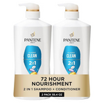 Pantene Classic Clean 2-In-1 Shampoo & Conditioner Set (27.7 Fl Oz Each, 2 Pack)