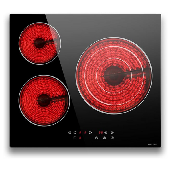 Noxton Built-In 24" Radiant Electric 3 Burners Cooktop