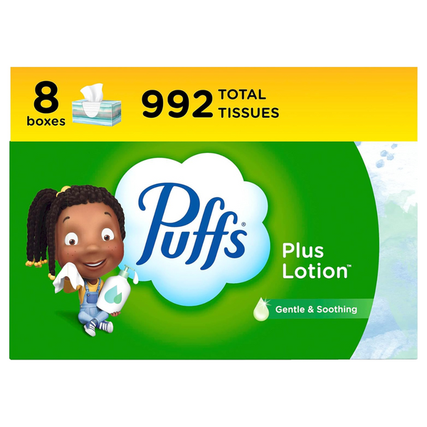 124-Ct Of Puffs Plus Lotion Facial Tissues