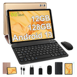 Sebbe 10" 128GB Wi-Fi Android Tablet With Keyboard And Mouse
