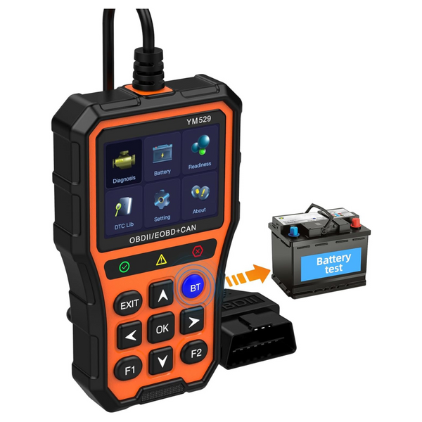 Bluetooth OBD2 Scanner With Battery Tester