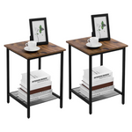 2-Set Vasagle Nightstand Set, 2-Tier End Table