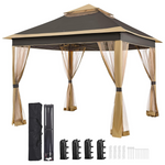 Outdoor 11'x11' Pop Up Gazebo