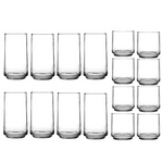 16-Piece Anchor Hocking Drinkware Set (8 each of 12oz & 16oz) (3 Styles)
