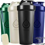 4-Pack BPA-Free & Dishwasher Safe Blender Shaker Bottle, 28 oz