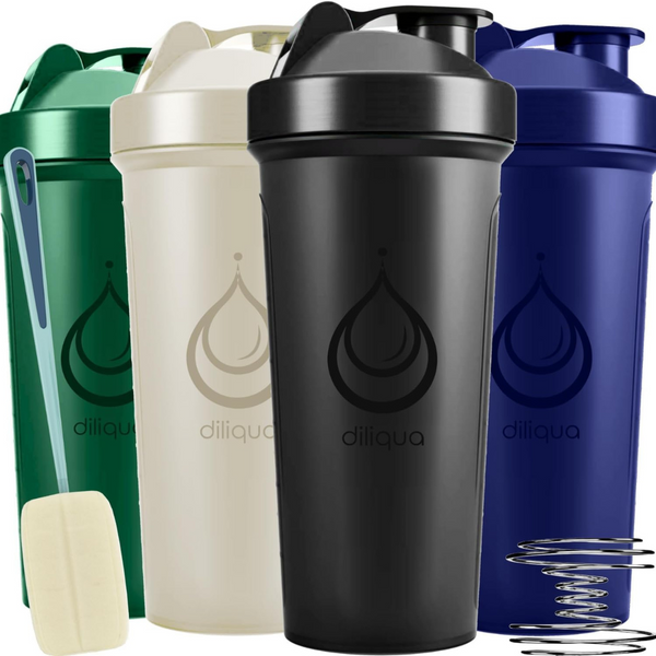4-Pack BPA-Free & Dishwasher Safe Blender Shaker Bottle, 28 oz