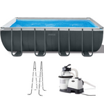 Intex Ultra XTR 18ft x 9ft x 52in Swimming Pool Set with Sand Filter Pump